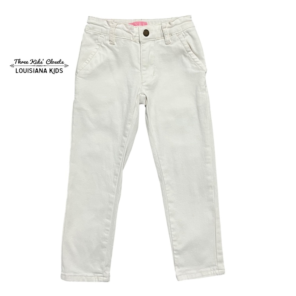 Bisby 4Y Ivory Denim Twiggy Jeans Pants